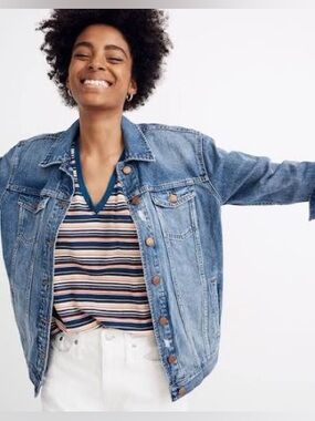 Madewell Oversized Blue Denim Jacket NWT